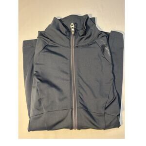 Under Armour Women's Gray Track Jacket Full Zip Pockets Softshell Activewear